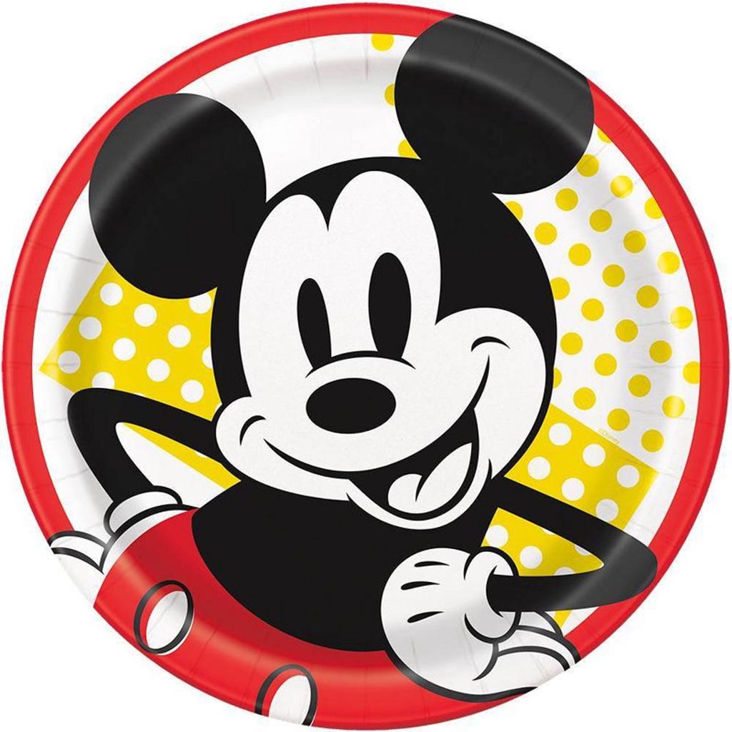 Mickey Mouse Dinner Plates 9in, 8ct