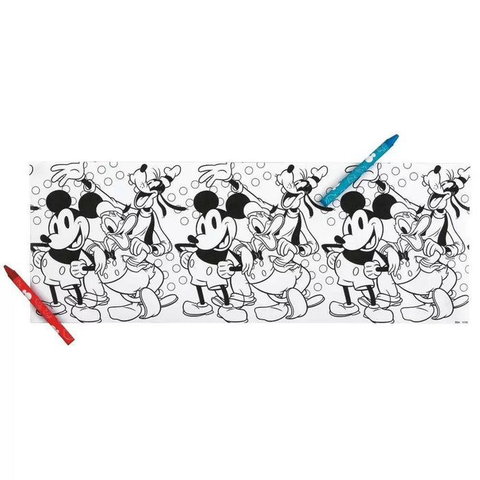 Disney Mickey Mouse Paper Coloring Rolls And Crayon, 3ct