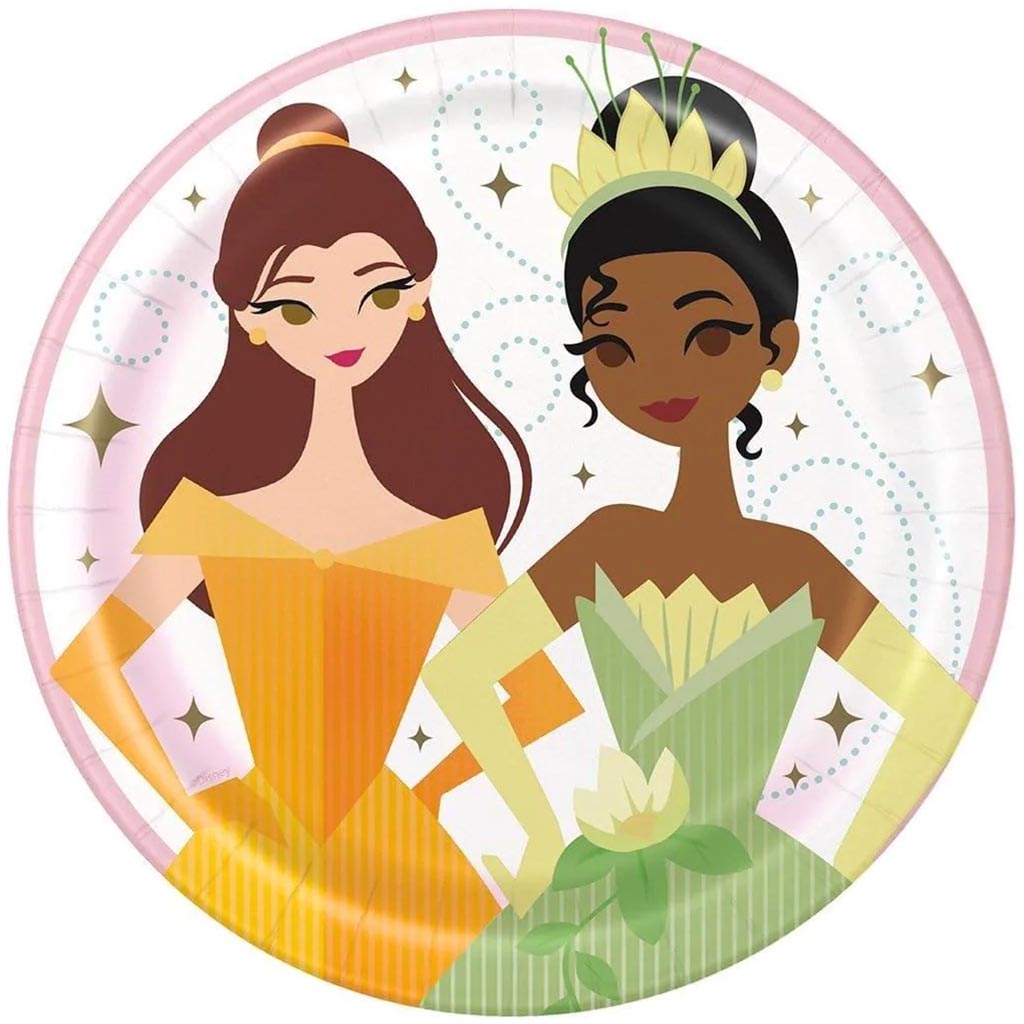 Disney Princess Dessert Plates 7in, 8ct