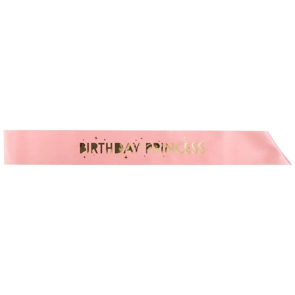 Disney Princess Pink Gold Birthday Princess Sash