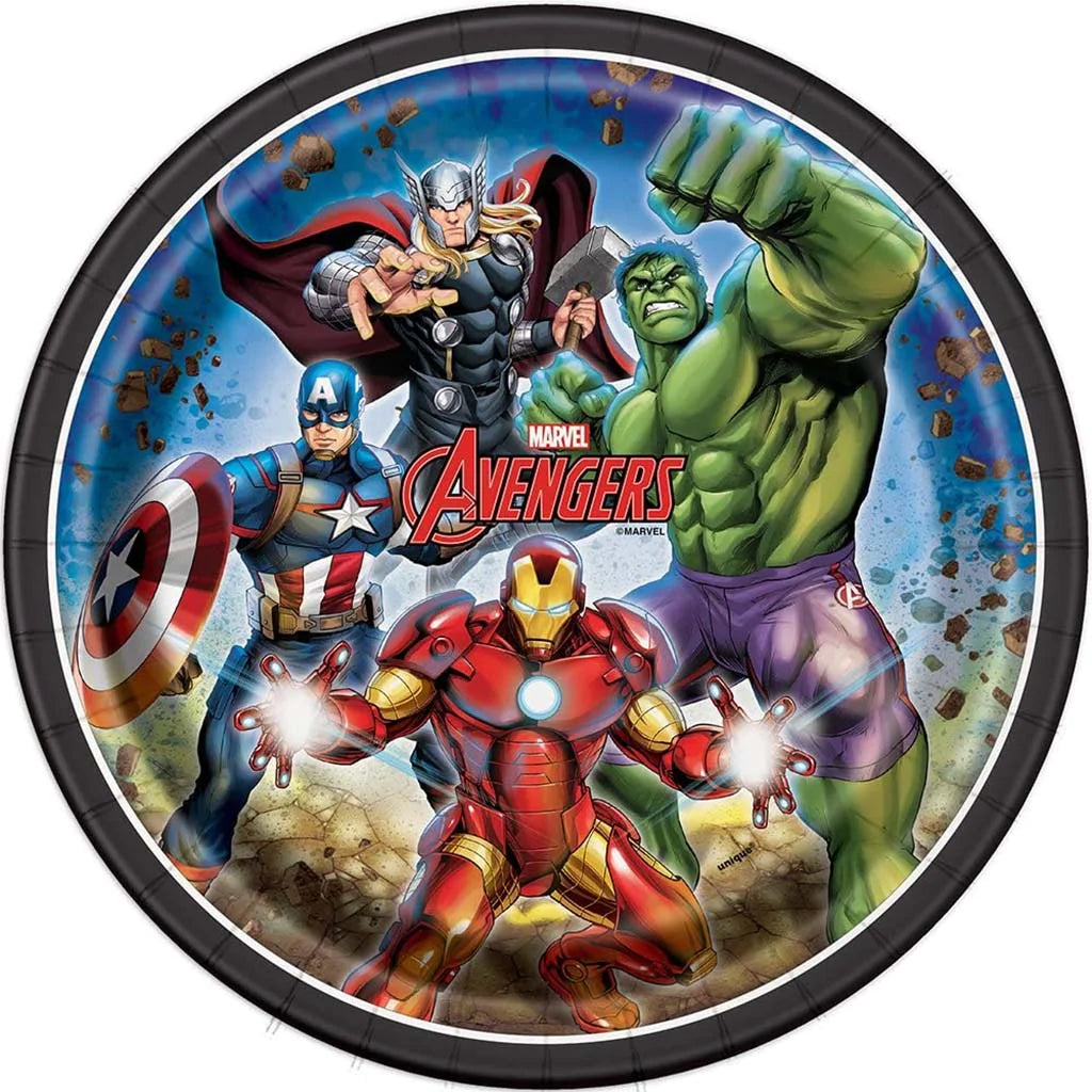 Avengers Dessert Plates 8ct, 7in