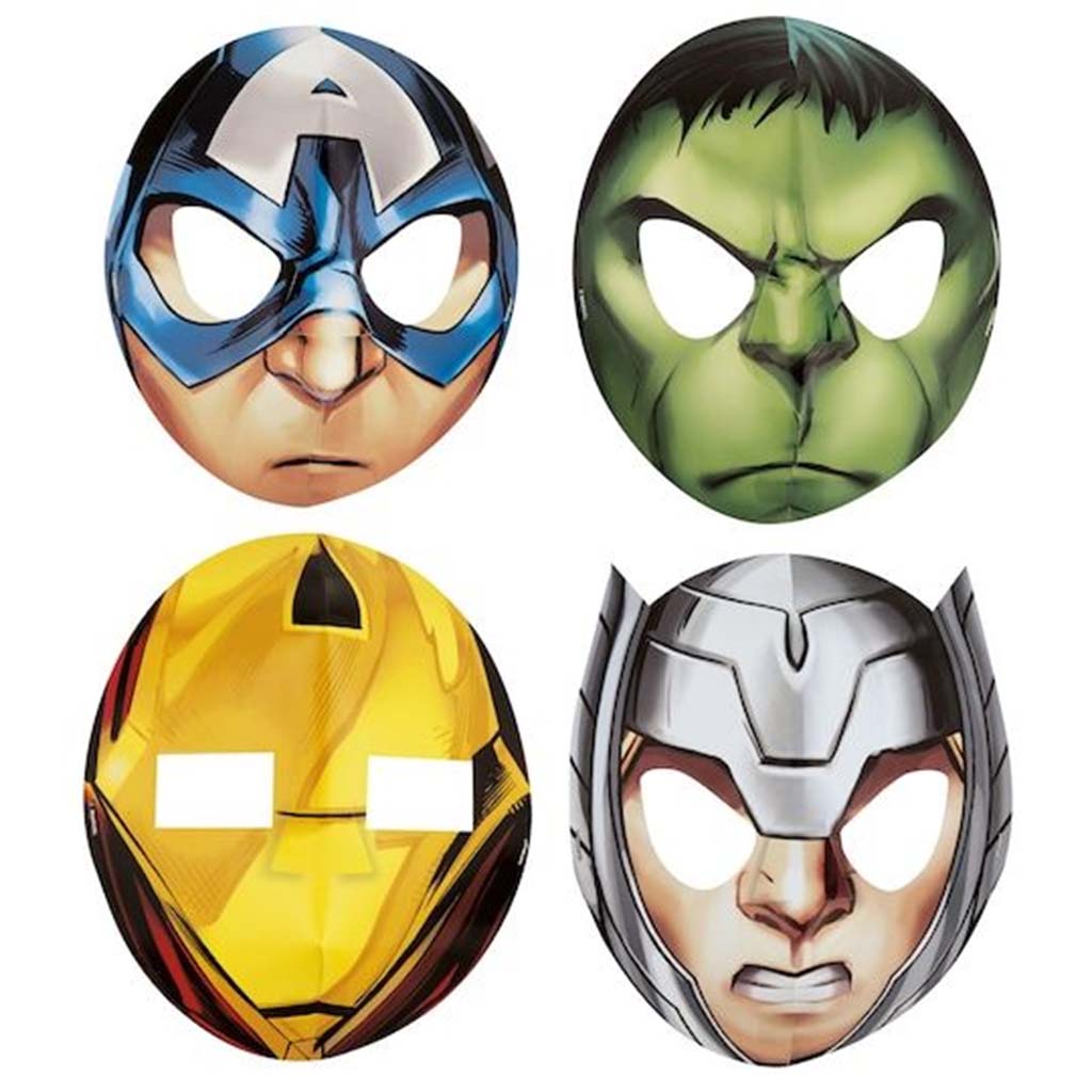 Avengers Party Masks, 8ct