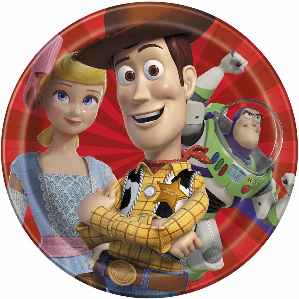 Toy Story 4 Dinner Plates 9in, 8ct