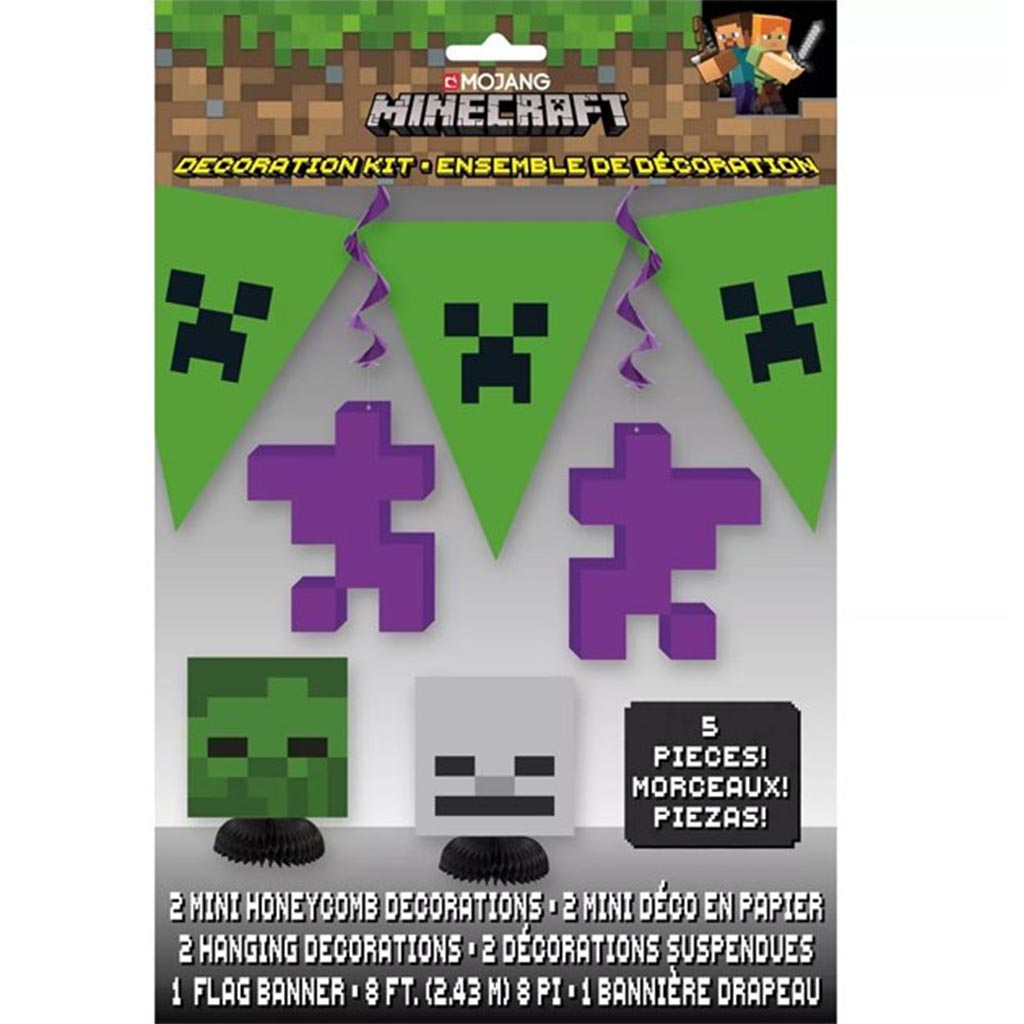 Minecraft Decor Kit, 5Pc