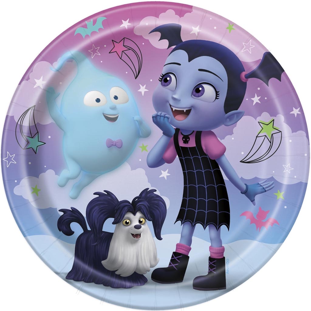 Vampirina Round Dessert Plates 8ct, 7in