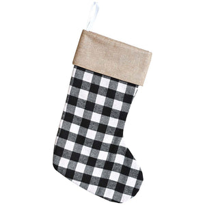 Plaid Stocking Red, 17in x 12in