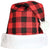 Plaid Santa Hat Red