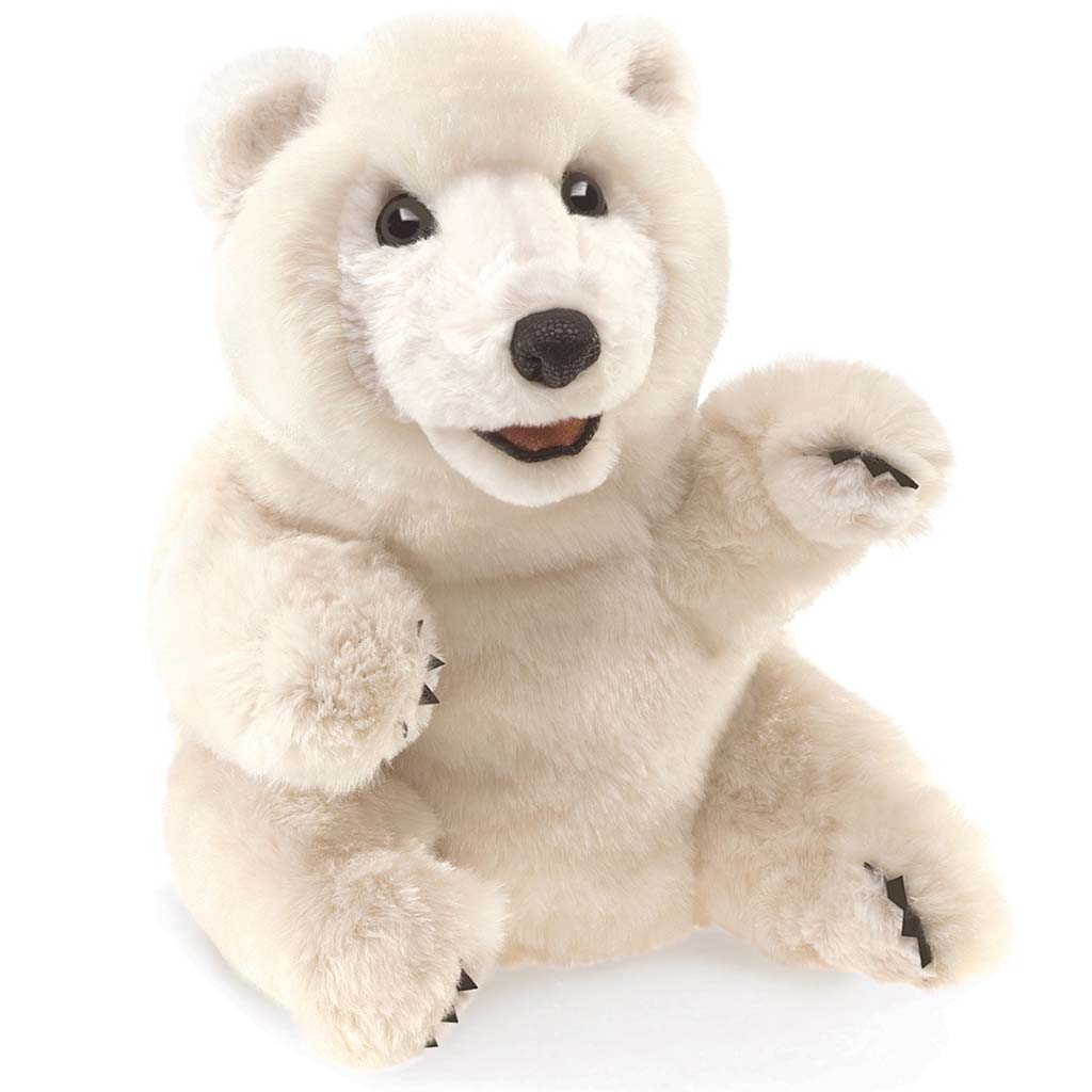 Hand Puppet- Sitting Polar Bear