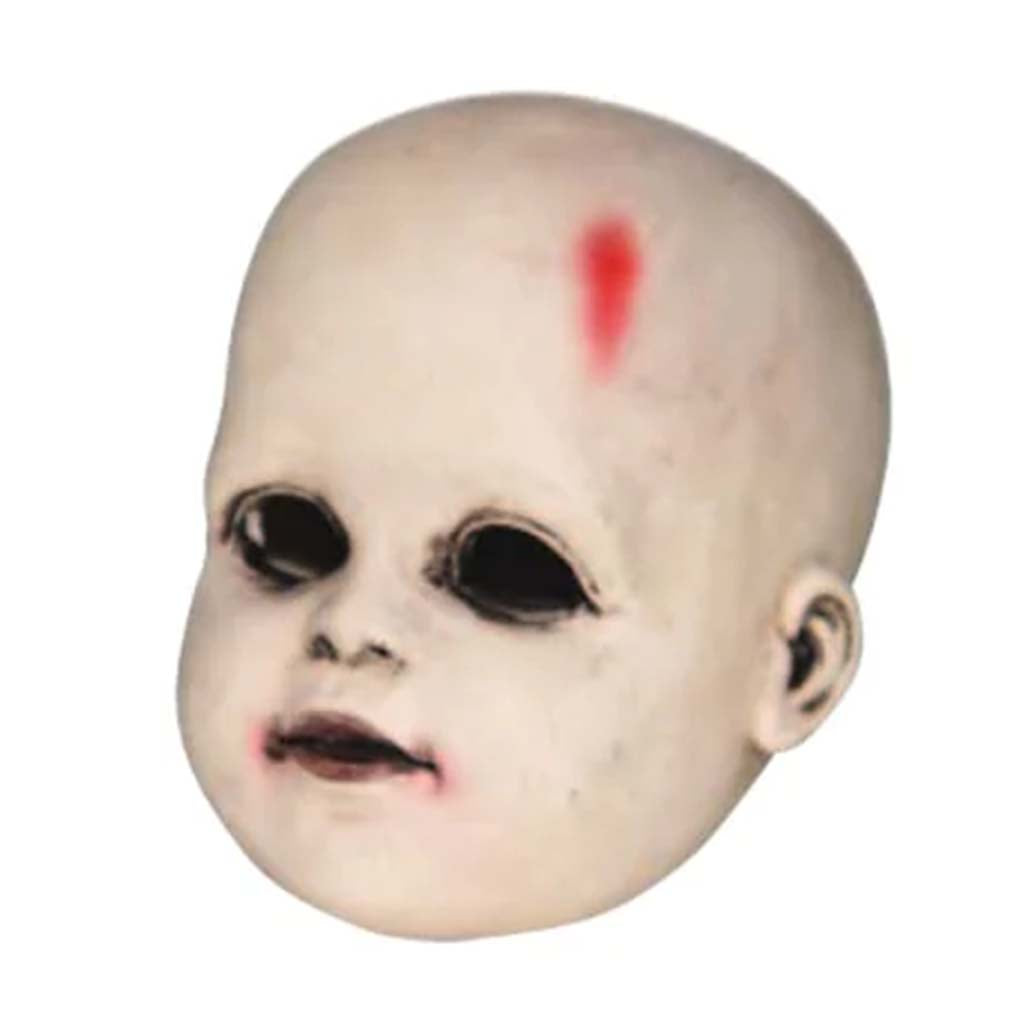 Resin Creepy Doll Head Man, 3in