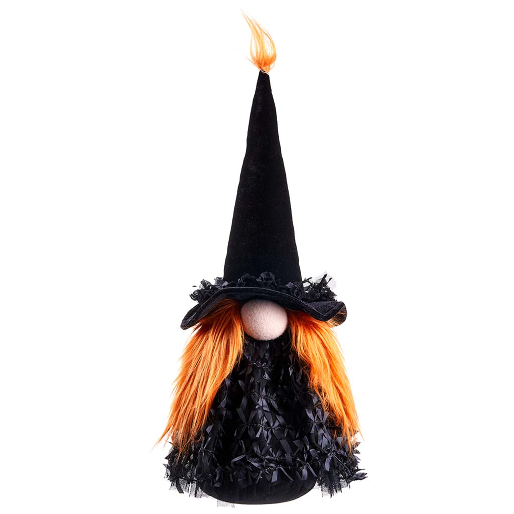 Witch Gnome Black Orange, 18in