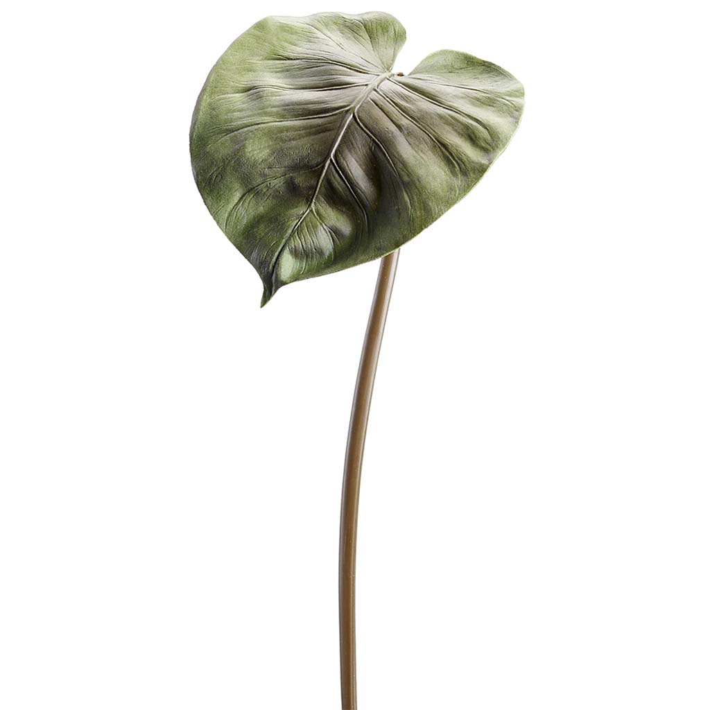 Monstera Leaf Spray 25in Green