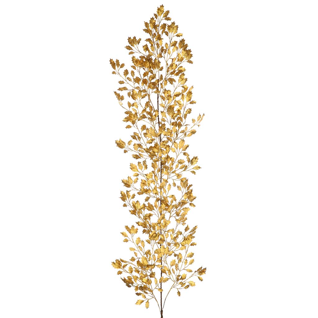 Holly Leaf Garland Gold, 5ft