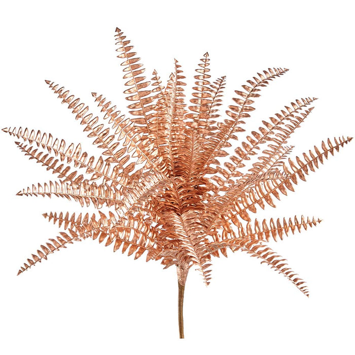 Metallic Fern Bush Gold, 19in