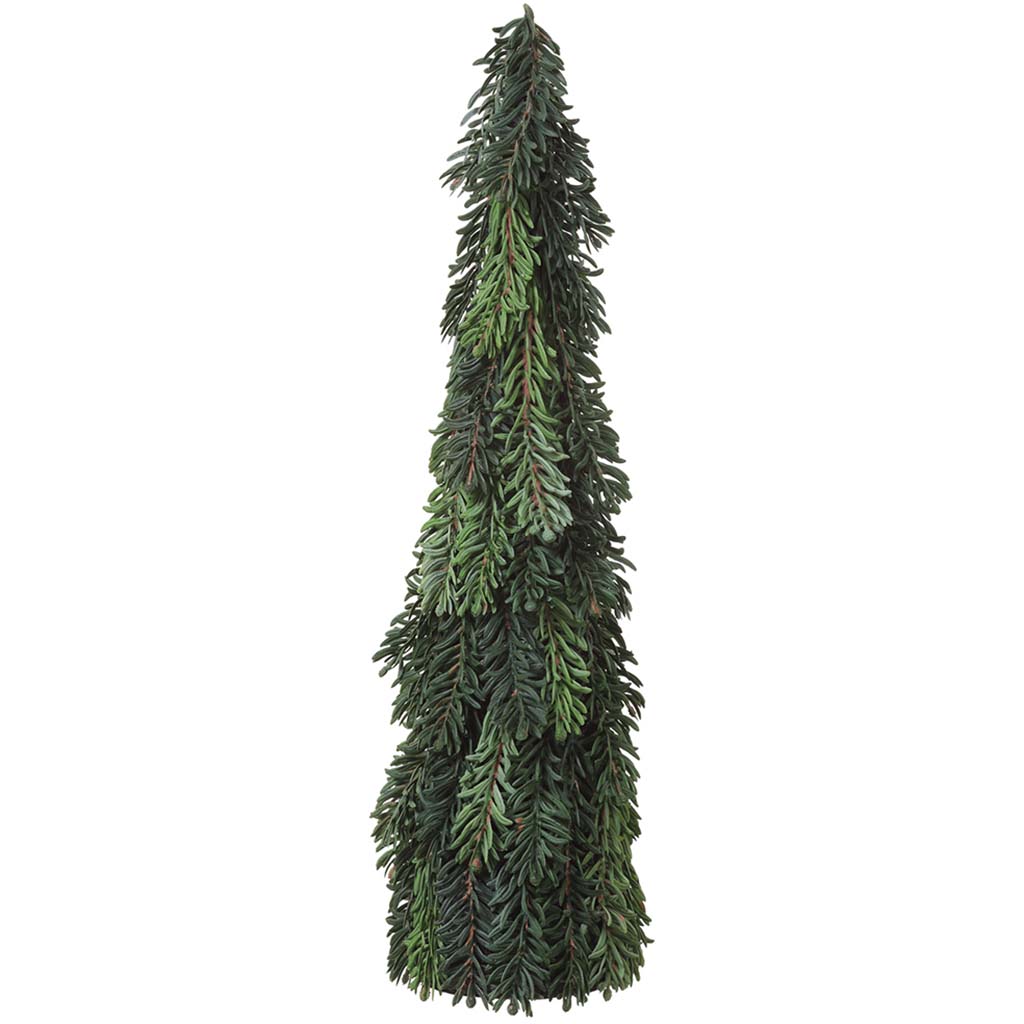 Pine Cone-Shaped Topiary Green, 16in