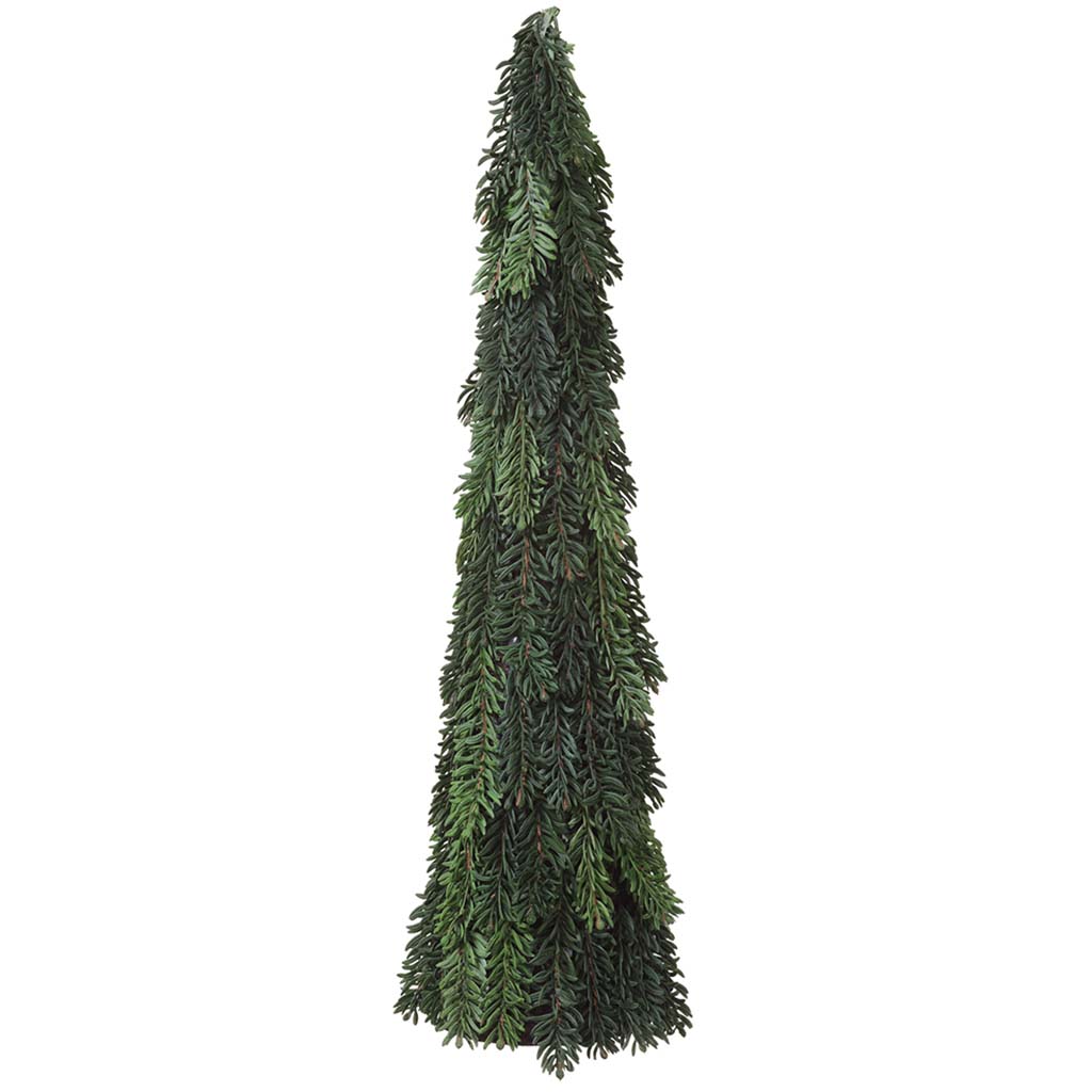 Pine Cone Shaped Topiary Green, 21.5in