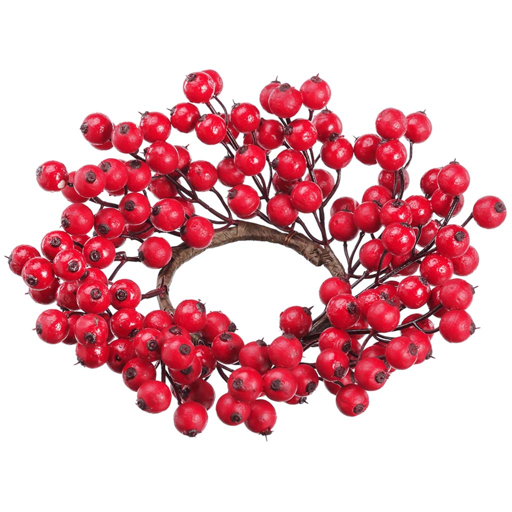 Berry Candle Ring Red, 9in