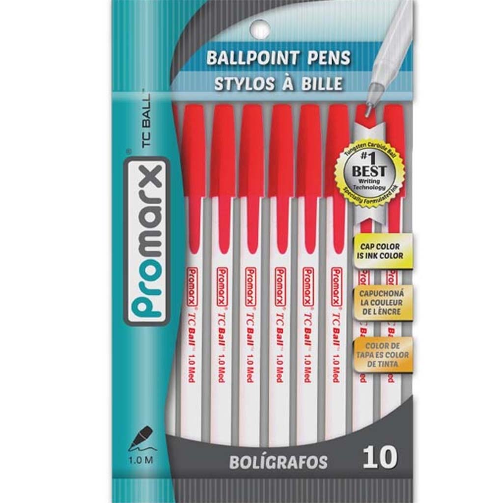 Promarx Stick Medium Point Pen, 10ct