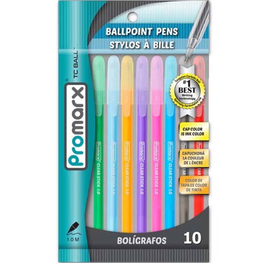 Promarx Fashion Stick Ballpoint Pen, 1.0 mm