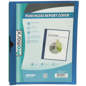 Punchless Poly Report Cover, Teal