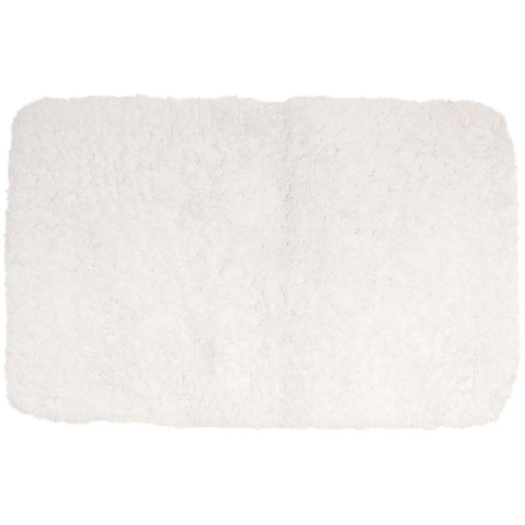 Sherpa Microfiber Bath Mat White, 20in x 32in