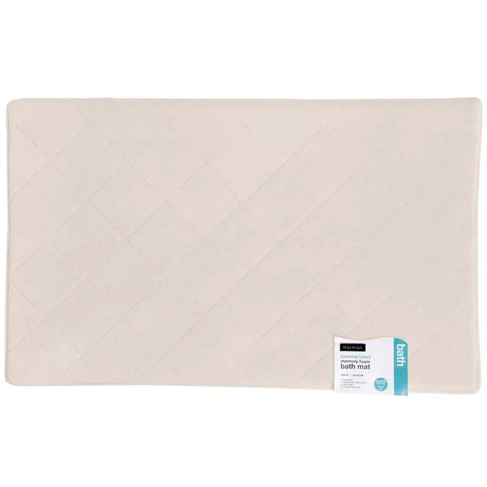 Supreme Memory Foam Bath Mat Natural, 20in x 32in