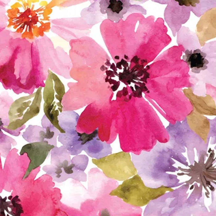 Pink Daisy Printed Cocktail Napkin 20ct, 3Ply