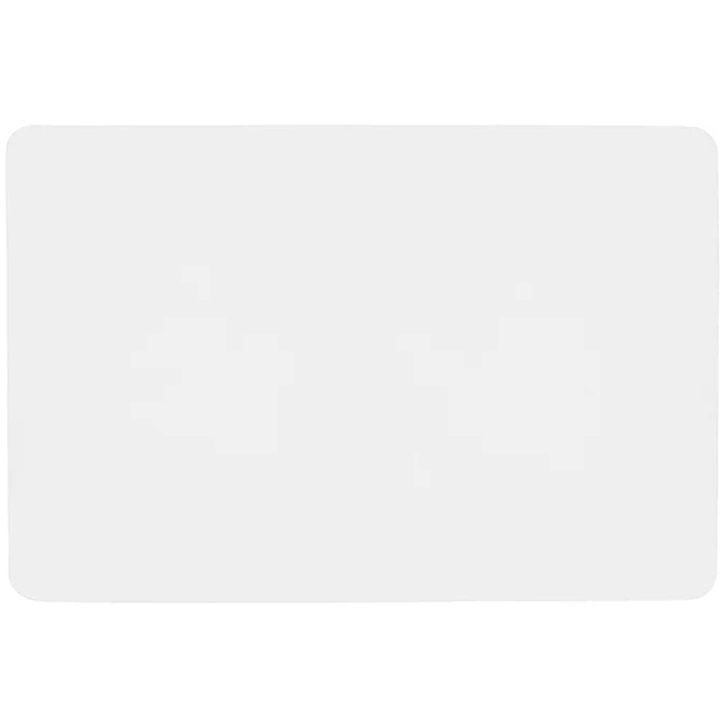 Studio Leather Rectangle Placemat White, 13in x 18in