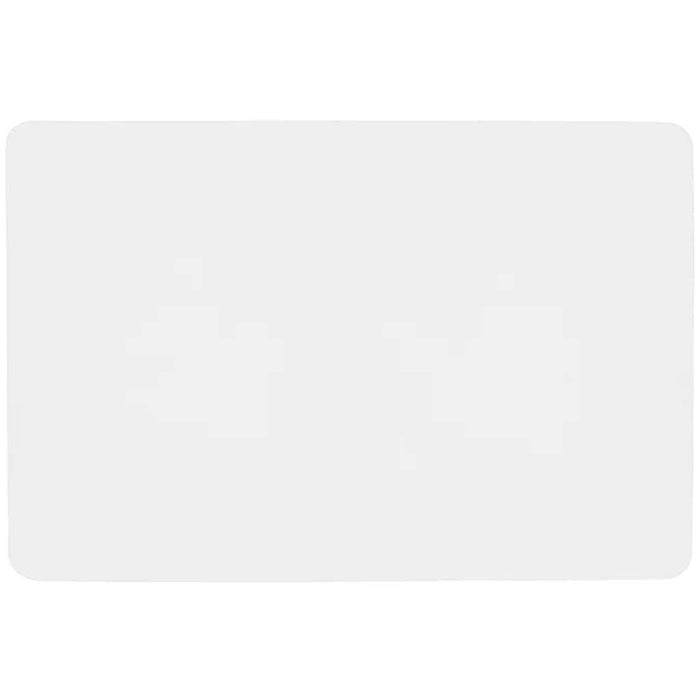 Studio Leather Rectangle Placemat White, 13in x 18in