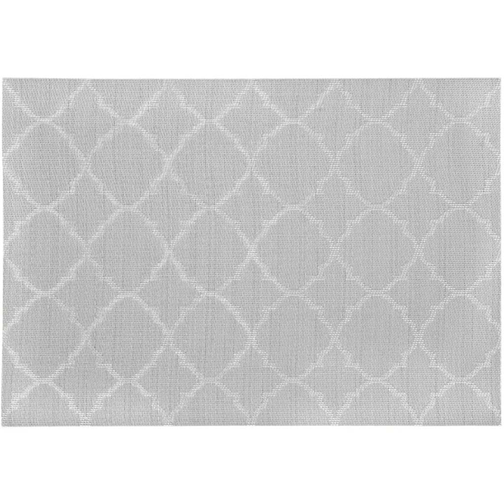 Panama Tile Vinyl Placemat Grey, 13in x 19in