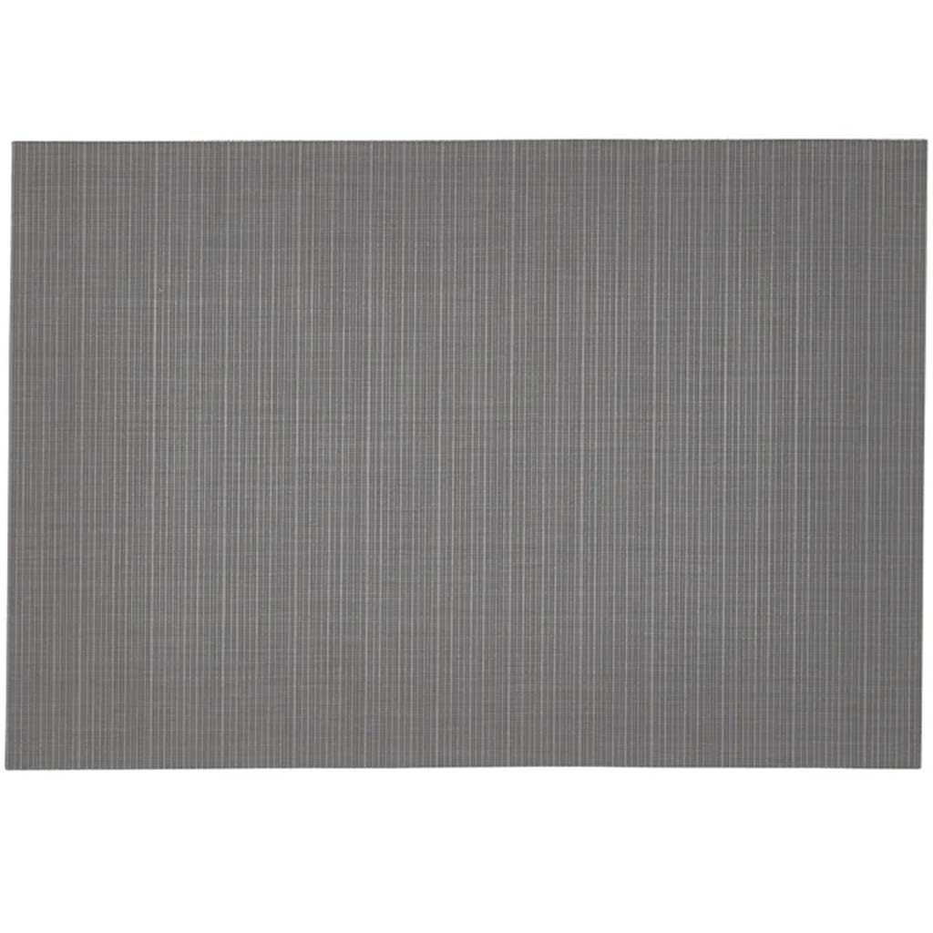 Linnea Rib Vinyl Placemat Black, 13in x 19in