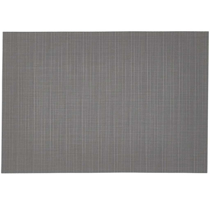 Linnea Rib Vinyl Placemat Black, 13in x 19in