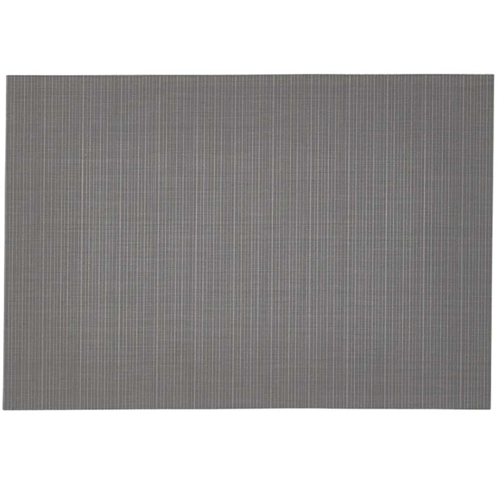 Linnea Rib Vinyl Placemat Black, 13in x 19in
