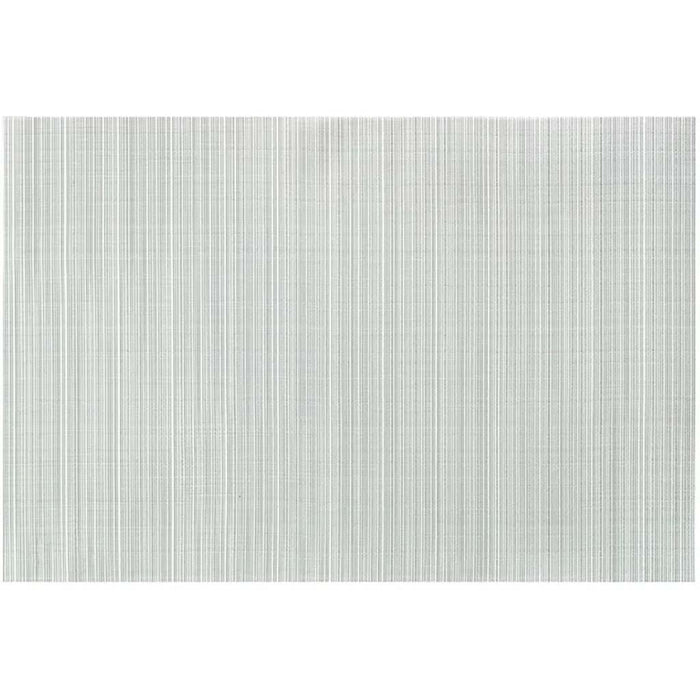 Linnea Rib Vinyl Placemat Silver, 13in x 19in