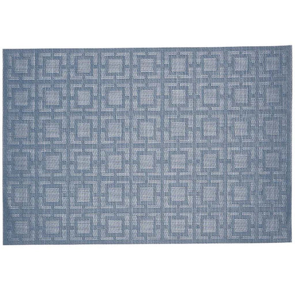 squares vinyl placemat blue, 13in x 19in Creative Minds
