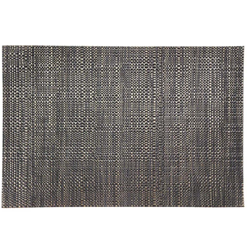 Trace Basketweave Table Runner Black, 13in x 72in