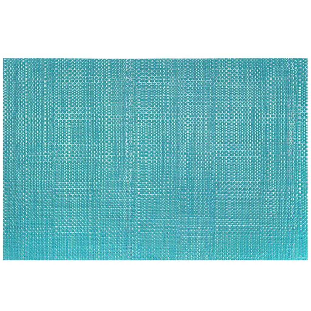 Trace Basketweave Table Runner Aqua, 13in x 72in