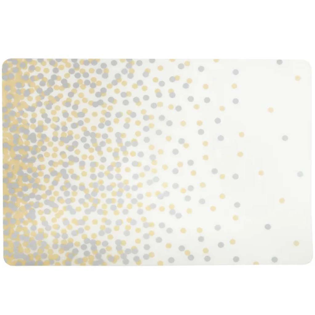Confetti Soft Touch Placemat Gold, 13in x 18in