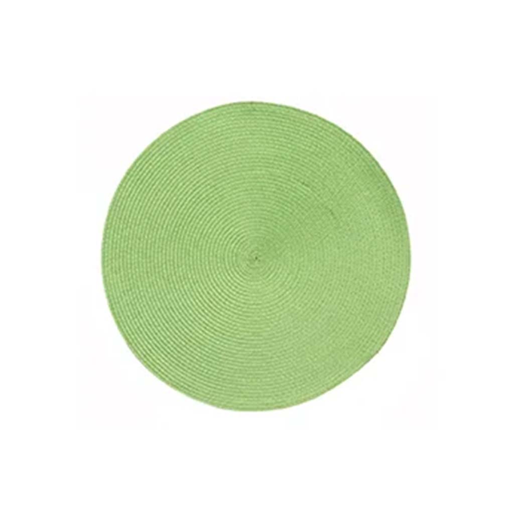 Rotunda Woven Placemat Green, 15in D