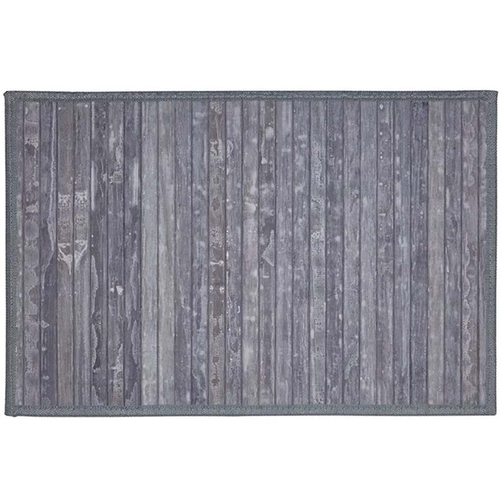 Weathered Bamboo Placemat Grey, 12in x 18in