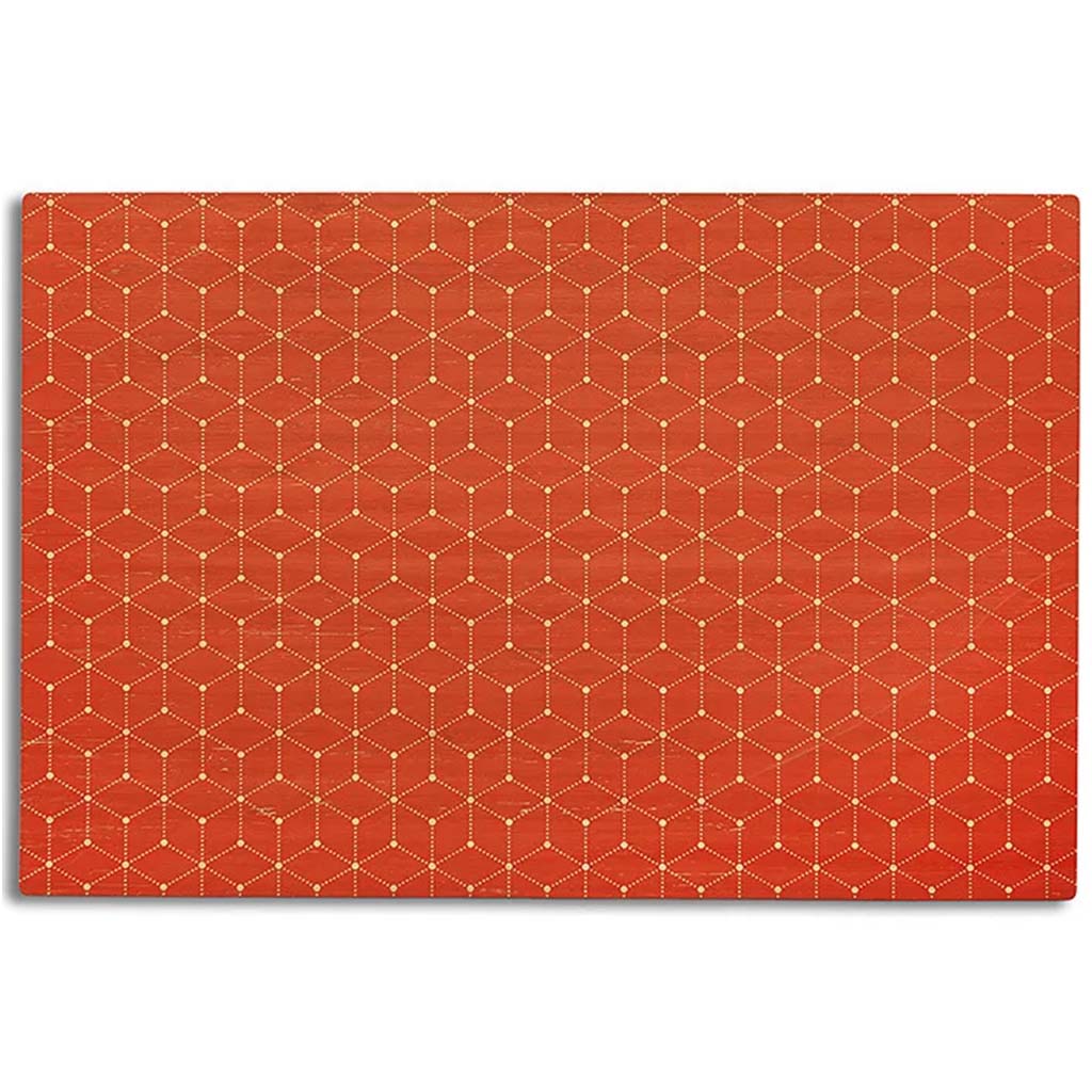 Connect Bamboo Placemat Red, 12in x 18in