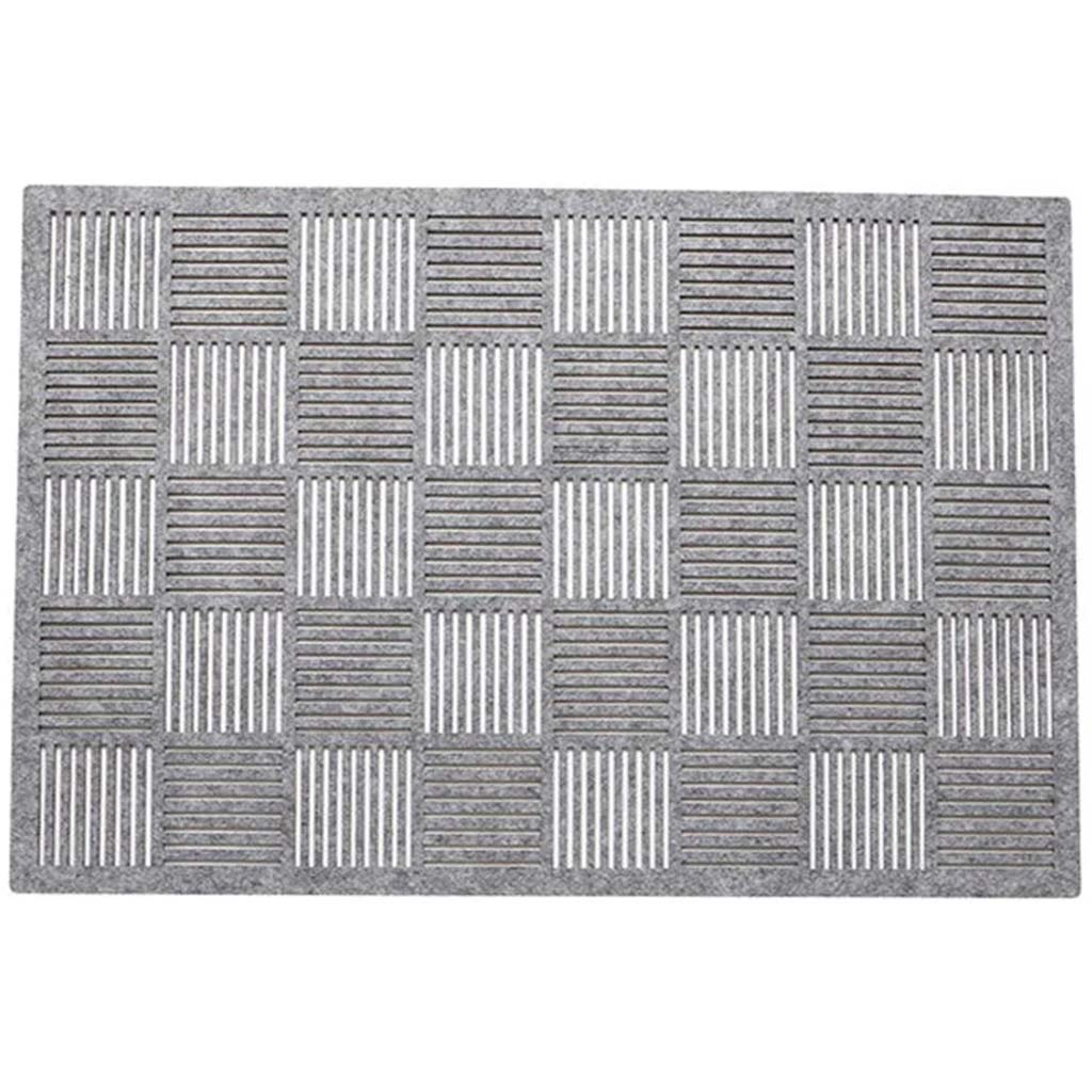 Tile Felt Placemat Grey, 13in x 18in