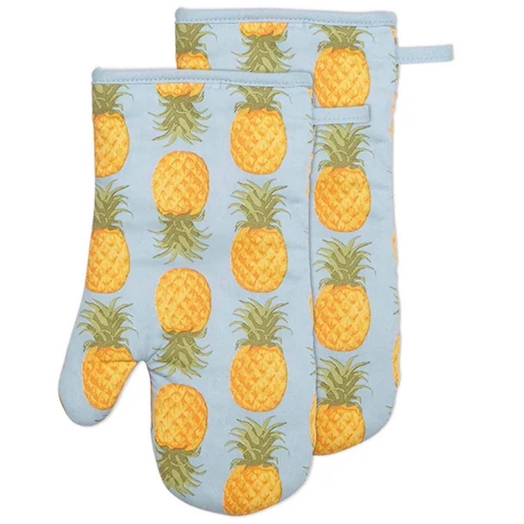 Pineapple Oven Mitt Set of 2 Multi, 7in x 12in