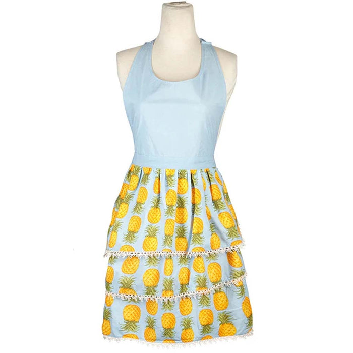 Pineapple Sweetie Apron Multi, 30in x 32.5in