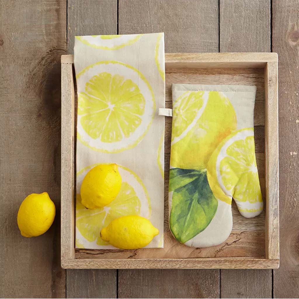 Lemon Kitchen Towel Set of 3 Lemon, 18in x 26in