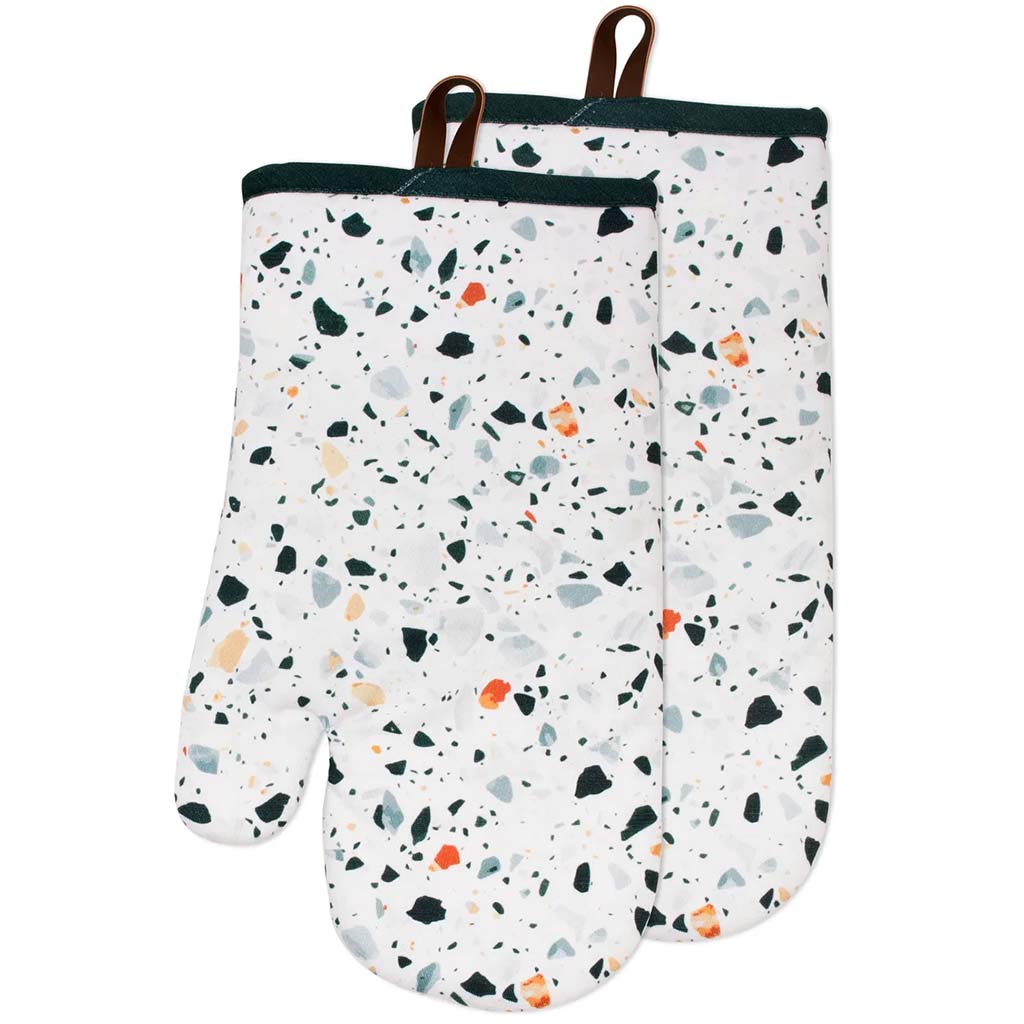 Terrazzo Oven Mitt Set Of 2 Multi, 7in x 12in