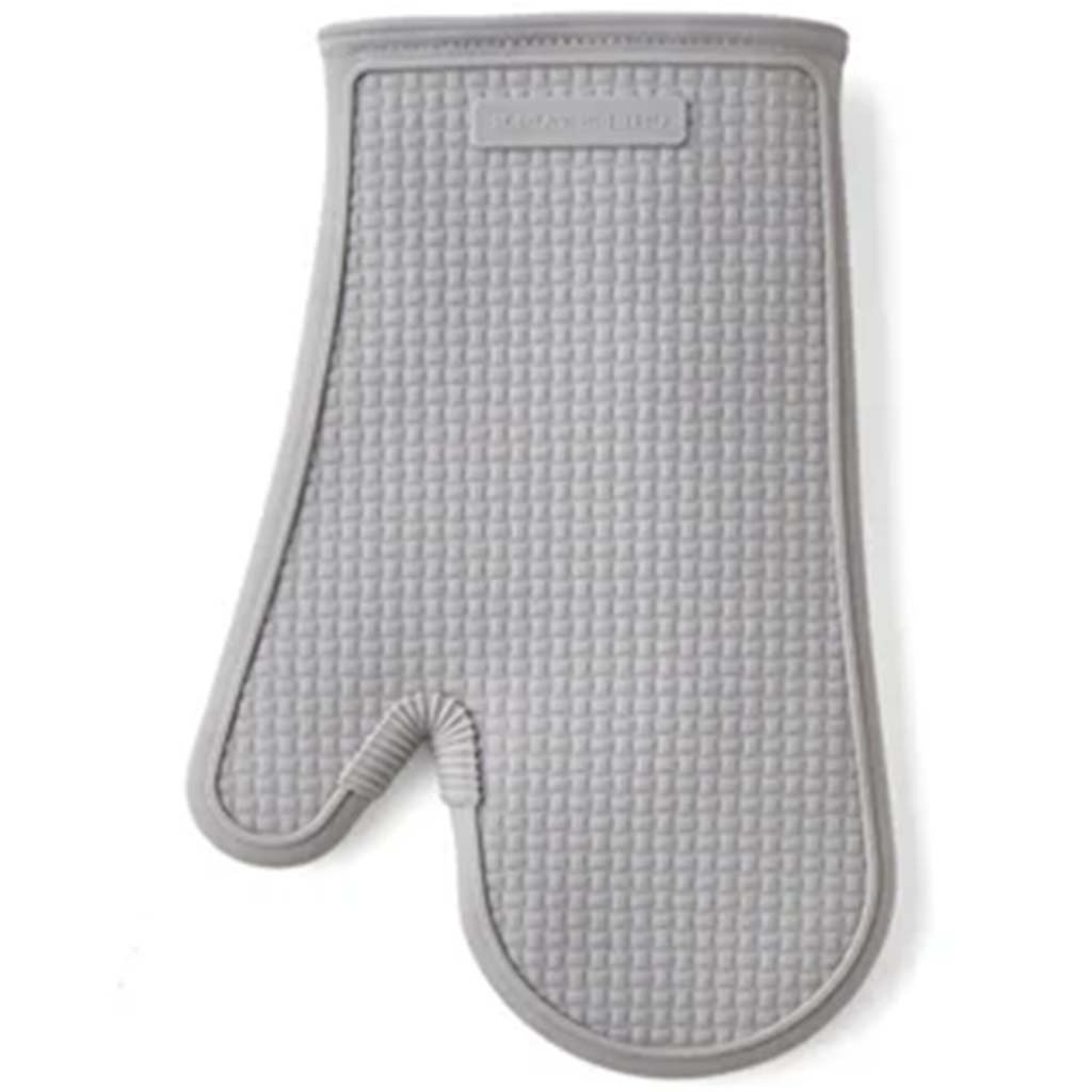 Textured Silicone Oven Mitt Grey, 7in x 12in