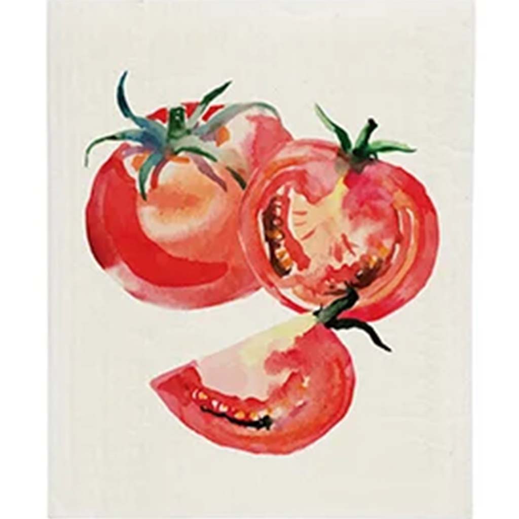 Tomato Sponge Cloth, 6.5in x 8in