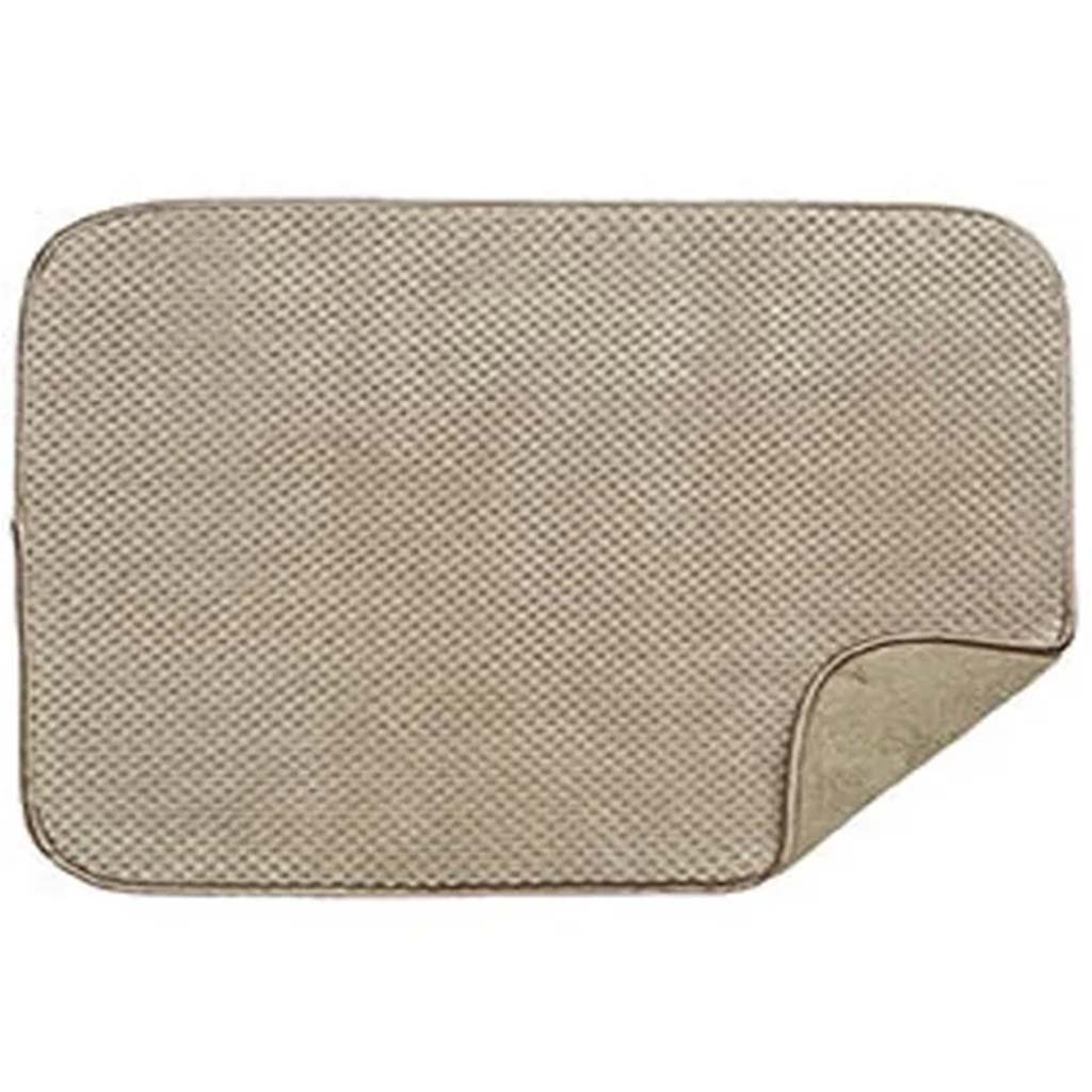 Luxe Plush Drying Mat Taupe, 15in x 20in