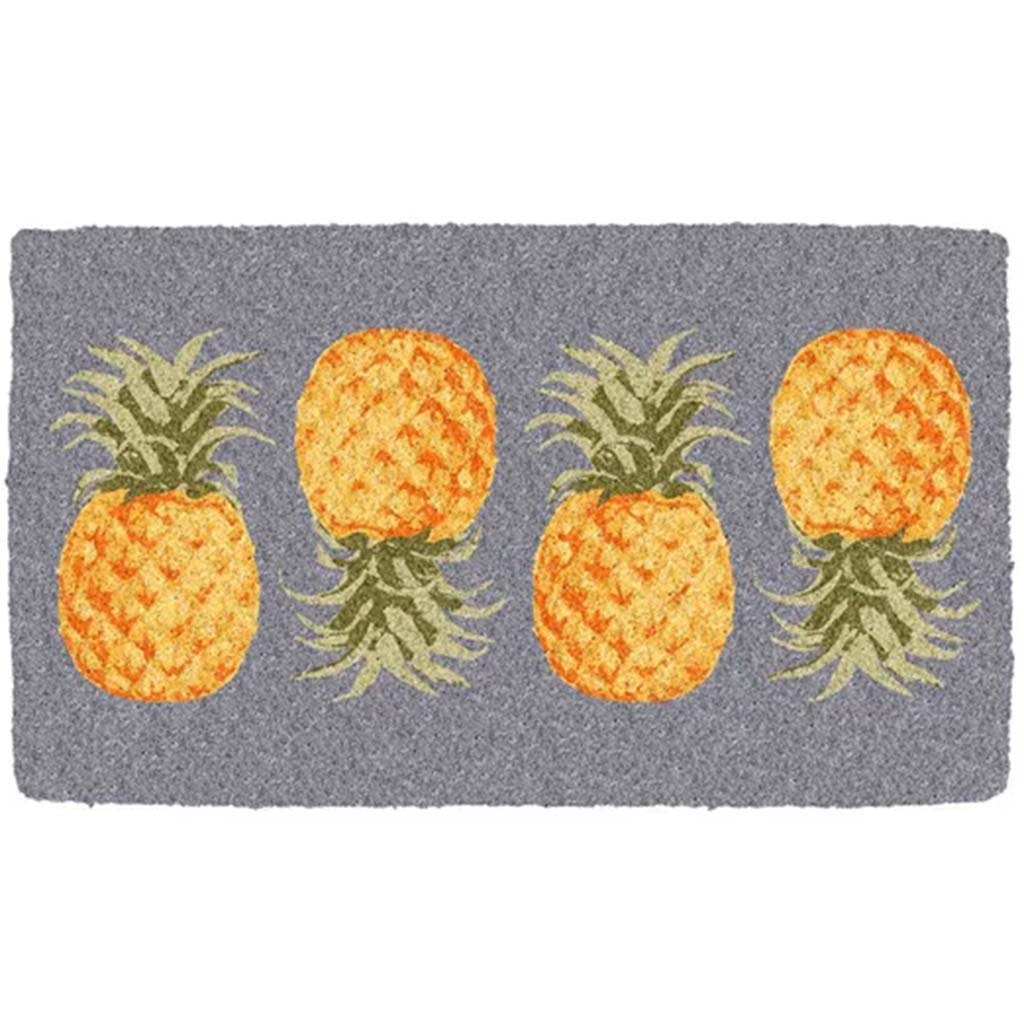 Pineapple Coir Mat Aqua, 18in x 30in