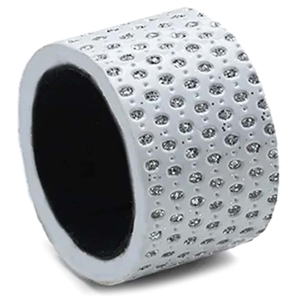 Diamond Napkin Ring Set of 4 White